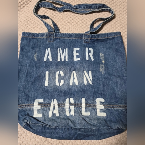 #382 American Eagle Outfitters Denim Tote Bag - Picture 3 of 4